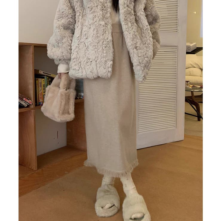 ロングスカート 裾フリンジニットスカート | SUNSHINE CLOSET | 詳細画像9 