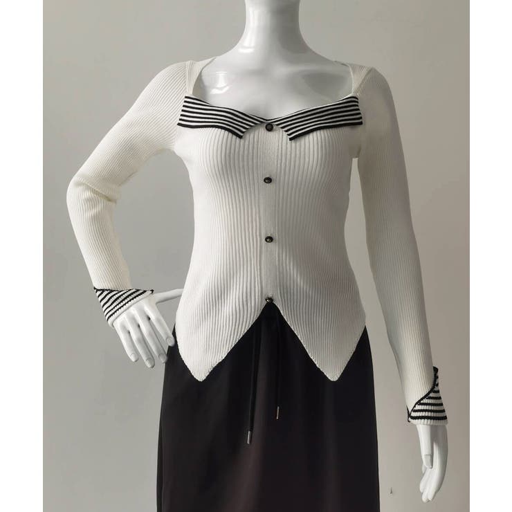 ニットトップス スクエアネック 韓国風 | SUNSHINE CLOSET | 詳細画像13 