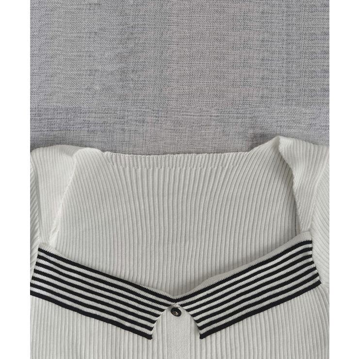 ニットトップス スクエアネック 韓国風 | SUNSHINE CLOSET | 詳細画像17 