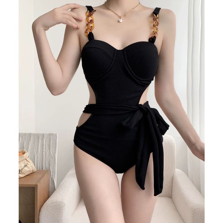 ワンピース水着 ウエストリボンモノキニ | SUNSHINE CLOSET | 詳細画像2 