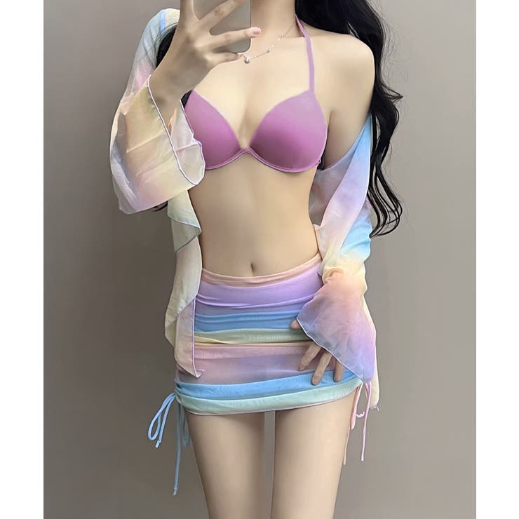 カラフル水着4点セットスイムウェアみずぎ | SUNSHINE CLOSET | 詳細画像3 