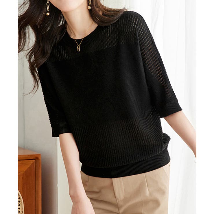 ニットトップス きれいめ 体型カバー大人 | SUNSHINE CLOSET | 詳細画像5 