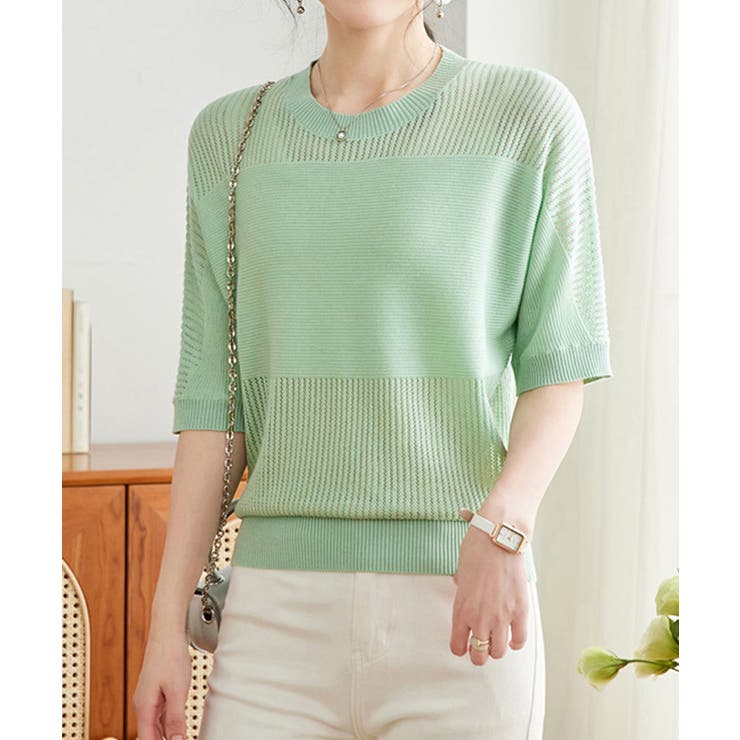 ニットトップス きれいめ 体型カバー大人 | SUNSHINE CLOSET | 詳細画像9 