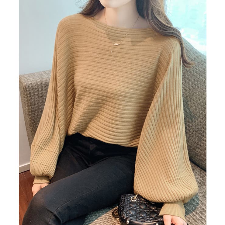 ドルマンニット リブニットトップス 秋冬 | SUNSHINE CLOSET | 詳細画像10 