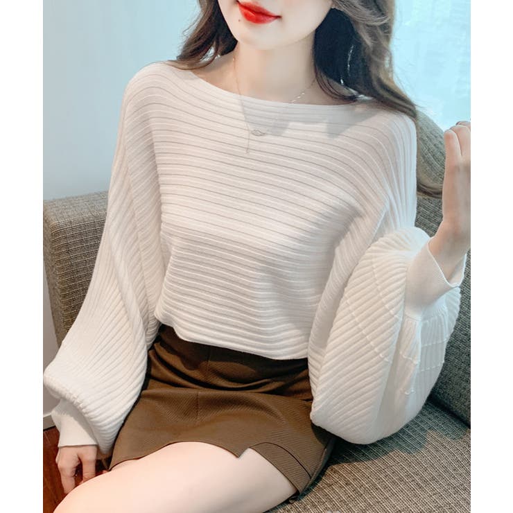 ドルマンニット リブニットトップス 秋冬 | SUNSHINE CLOSET | 詳細画像9 