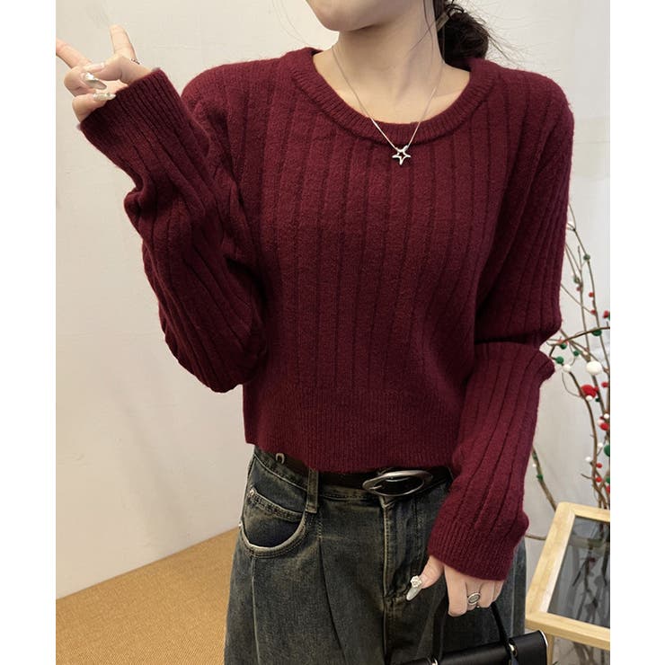 リブニット トップス きれいめ 長袖 | SUNSHINE CLOSET | 詳細画像3 