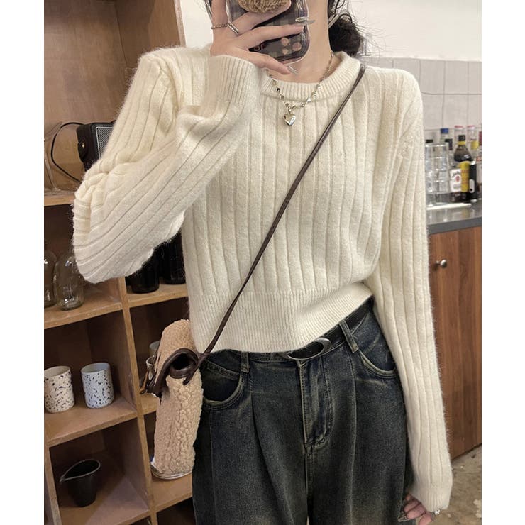 リブニット トップス きれいめ 長袖 | SUNSHINE CLOSET | 詳細画像8 