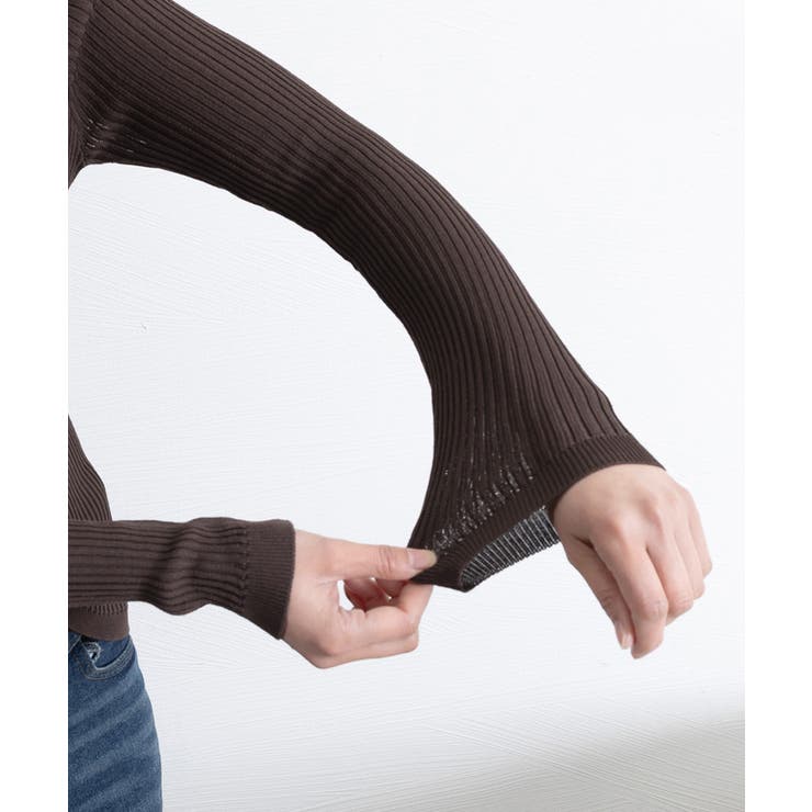 Vネックレースアップ 薄手長袖 トップス | SUNSHINE CLOSET | 詳細画像10