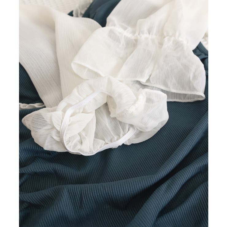 ワンピース水着 シースルー袖 体型カバー | SUNSHINE CLOSET | 詳細画像14 