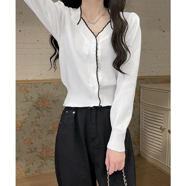 ニットトップス レディース Vネック長袖 | SUNSHINE CLOSET | 詳細画像3 