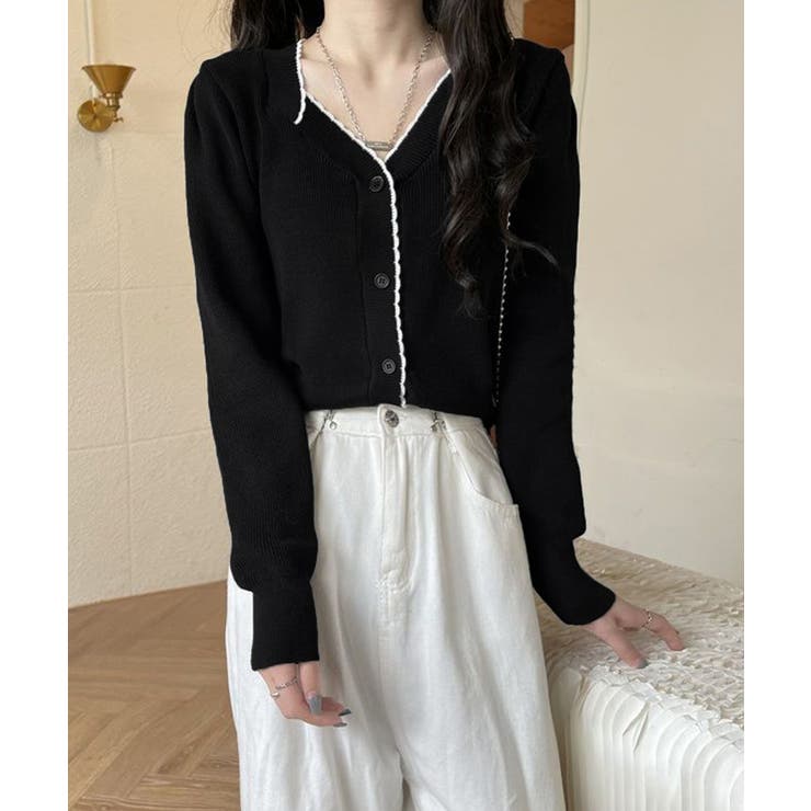 ニットトップス レディース Vネック長袖 | SUNSHINE CLOSET | 詳細画像4 