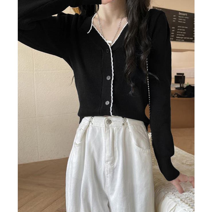 ニットトップス レディース Vネック長袖 | SUNSHINE CLOSET | 詳細画像5 