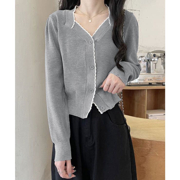 ニットトップス レディース Vネック長袖 | SUNSHINE CLOSET | 詳細画像6 