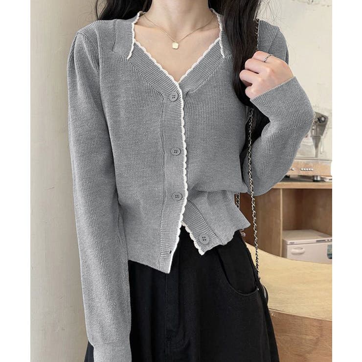 ニットトップス レディース Vネック長袖 | SUNSHINE CLOSET | 詳細画像7 