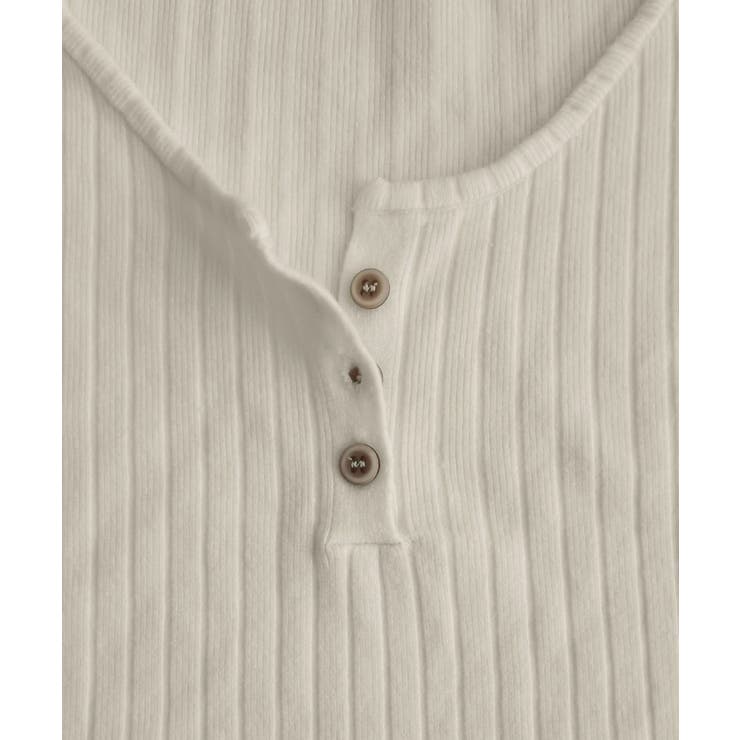 リブニットトップス 着やせ 無地 韓国風 | SUNSHINE CLOSET | 詳細画像17 