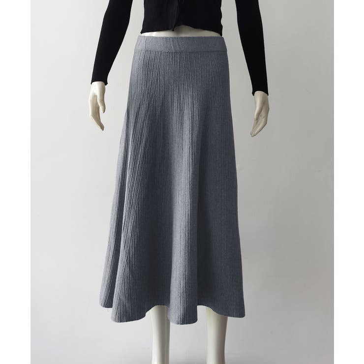 フレアニットスカート 着やせ 無地 秋冬 | SUNSHINE CLOSET | 詳細画像11 