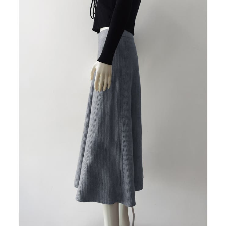 フレアニットスカート 着やせ 無地 秋冬 | SUNSHINE CLOSET | 詳細画像12 