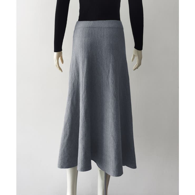 フレアニットスカート 着やせ 無地 秋冬 | SUNSHINE CLOSET | 詳細画像13 