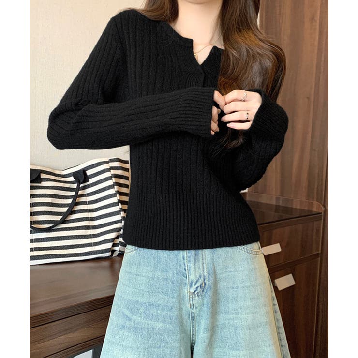 リブニット トップス きれいめ 長袖 | SUNSHINE CLOSET | 詳細画像5 