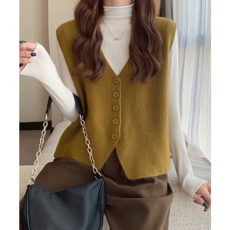 ニットベスト ニットジレ 重ね着 秋冬服 | SUNSHINE CLOSET | 詳細画像7 