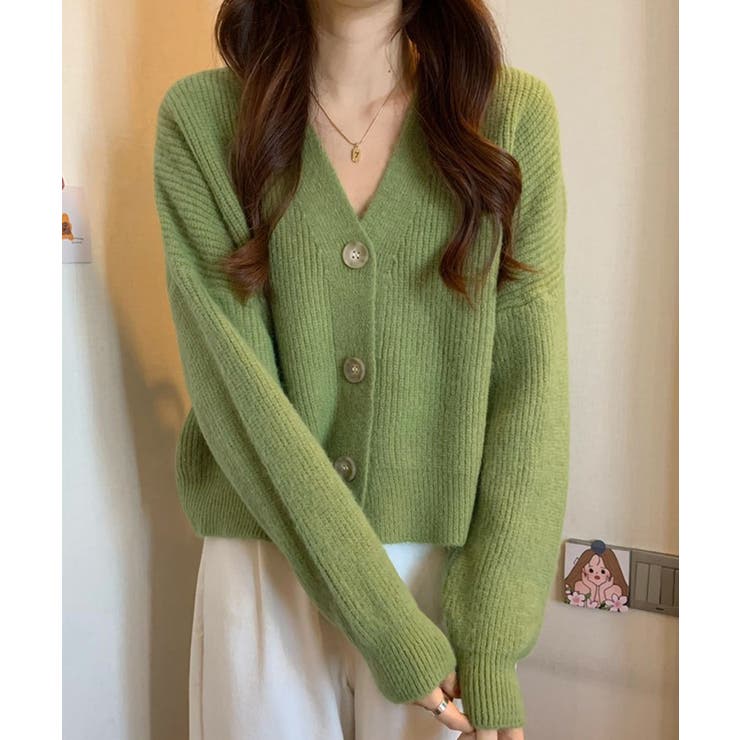 ニットカーディガン Vネック 長袖秋冬服 | SUNSHINE CLOSET | 詳細画像4 