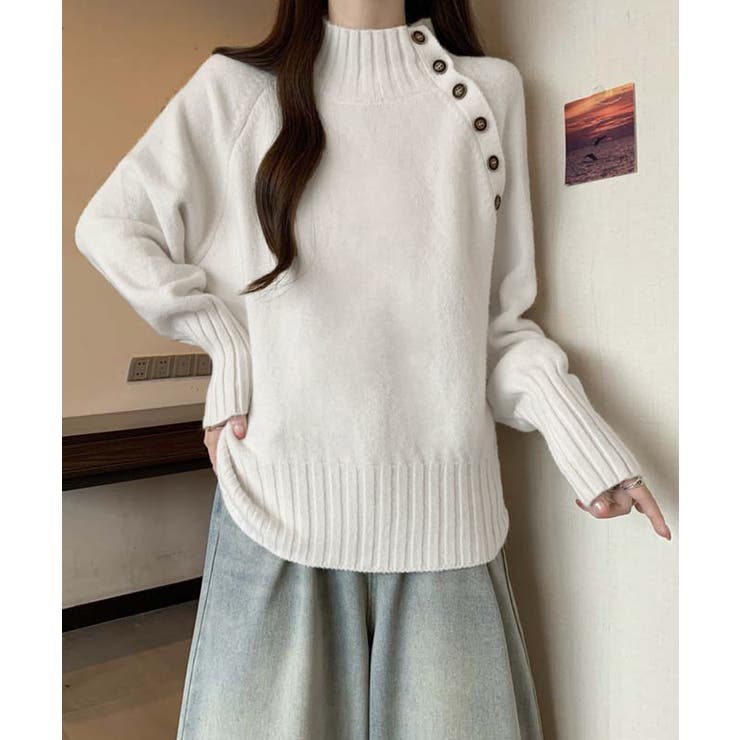 ニットトップス 体型カバー 長袖秋冬服 | SUNSHINE CLOSET | 詳細画像1 
