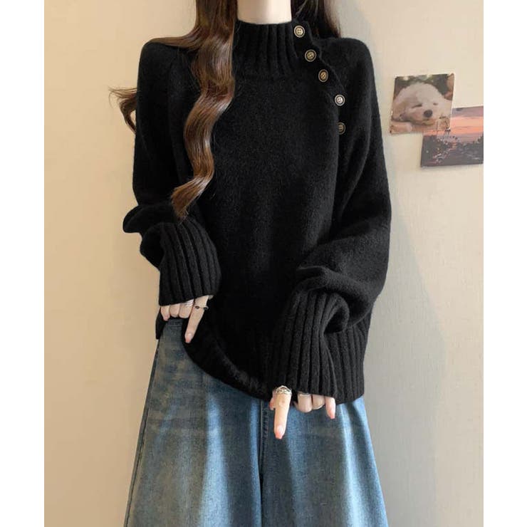 ニットトップス 体型カバー 長袖秋冬服 | SUNSHINE CLOSET | 詳細画像4 