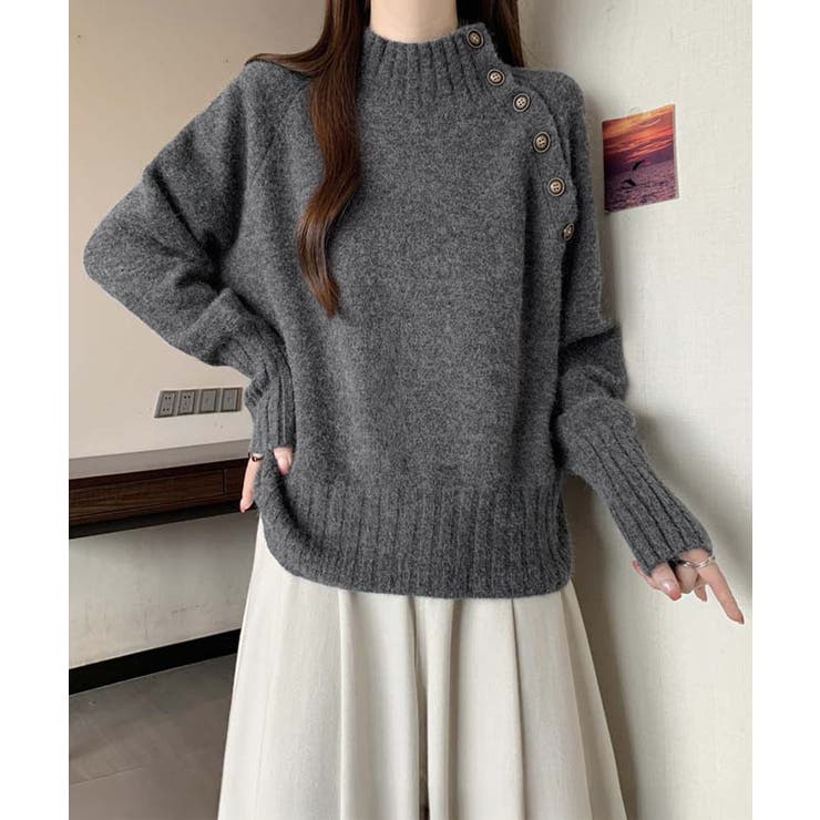 ニットトップス 体型カバー 長袖秋冬服 | SUNSHINE CLOSET | 詳細画像5 