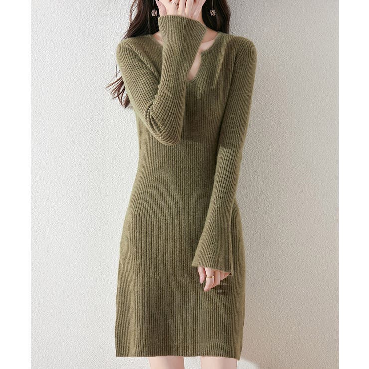 キーネック タイトリブニットワンピース | SUNSHINE CLOSET | 詳細画像6 