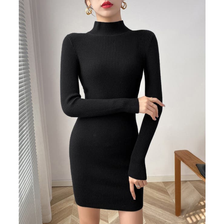 ニットワンピース 長袖 タイトワンピース | SUNSHINE CLOSET | 詳細画像1 