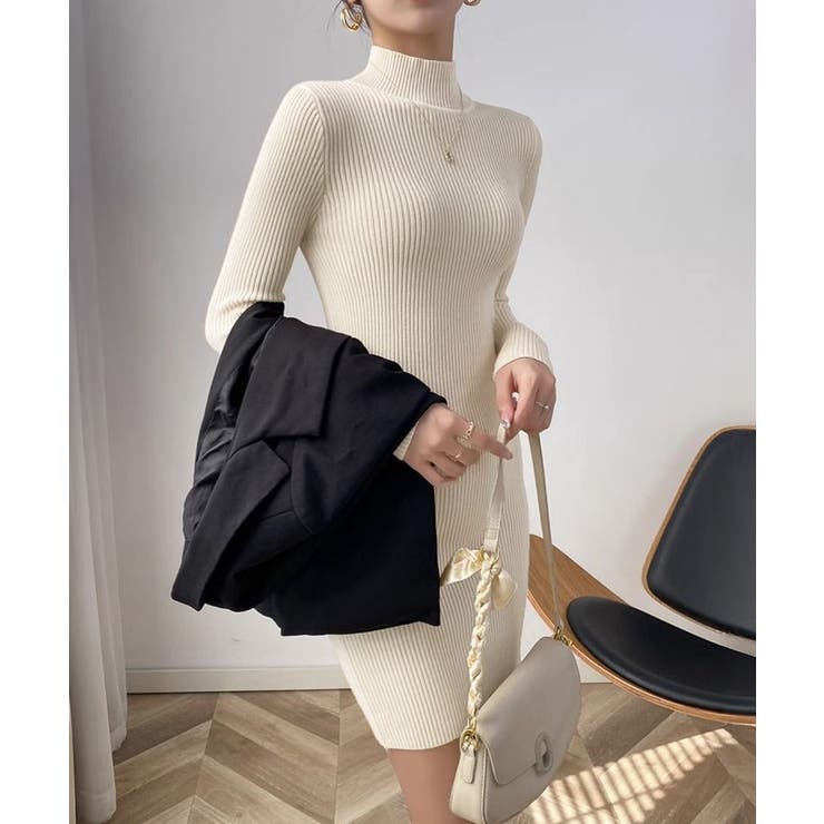 ニットワンピース 長袖 タイトワンピース | SUNSHINE CLOSET | 詳細画像3 