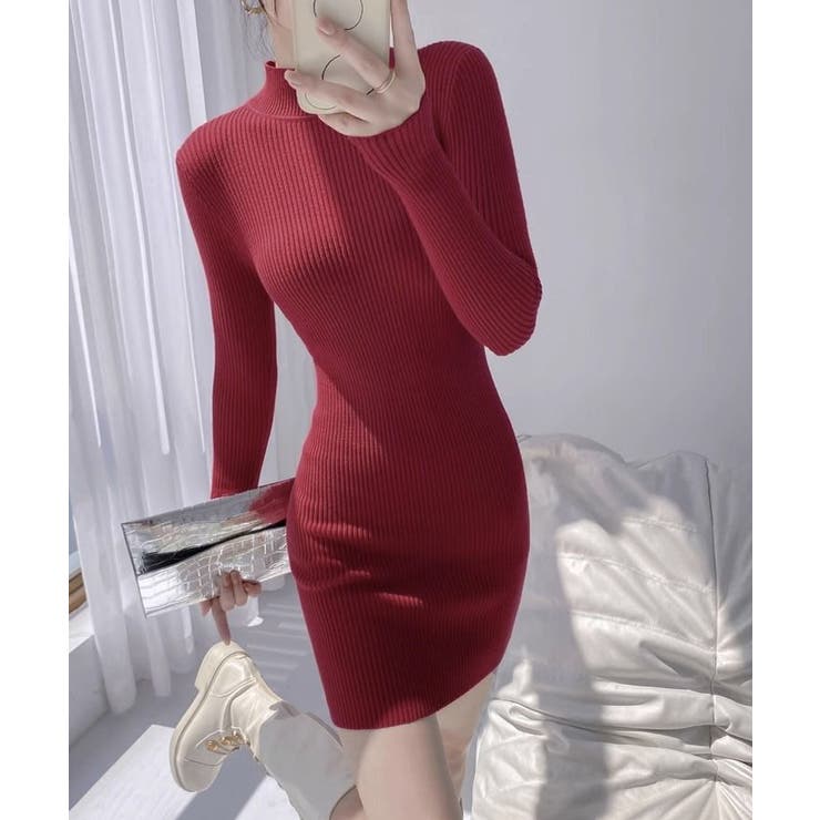 ニットワンピース 長袖 タイトワンピース | SUNSHINE CLOSET | 詳細画像6 