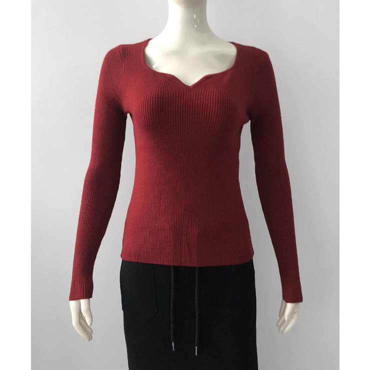 キーネック タイトリブニット 韓国風 | SUNSHINE CLOSET | 詳細画像10 