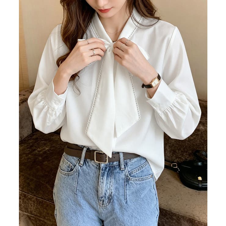シフォンブラウス 無地 上品 | SUNSHINE CLOSET | 詳細画像4 