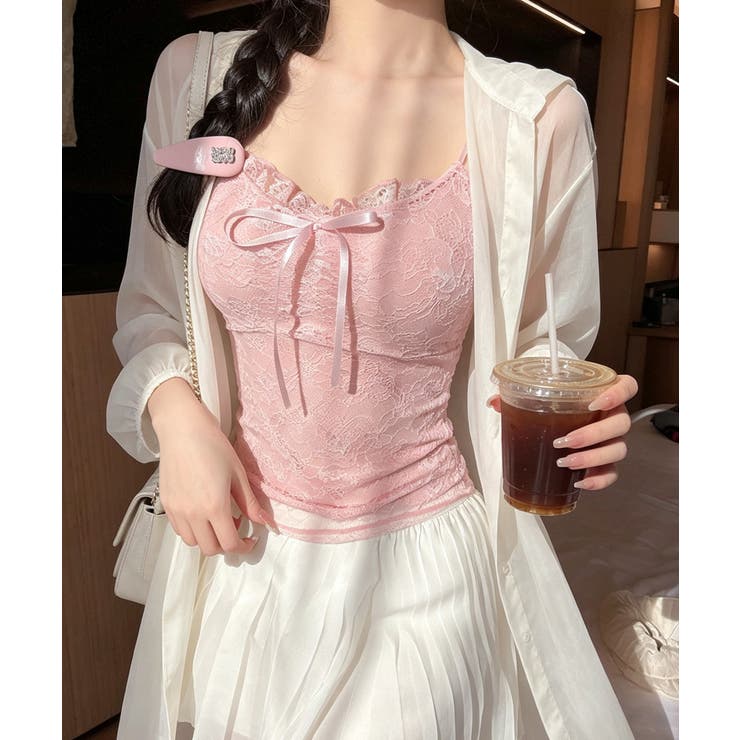 レディース フロントリボンキャミ おしゃれブラトップ | SUNSHINE CLOSET | 詳細画像10 