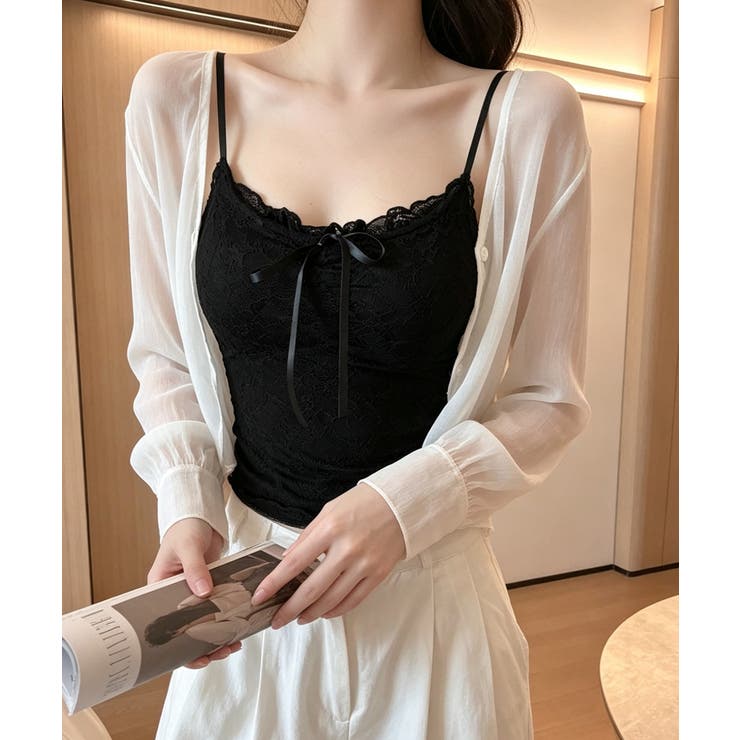 レディース フロントリボンキャミ おしゃれブラトップ | SUNSHINE CLOSET | 詳細画像2 