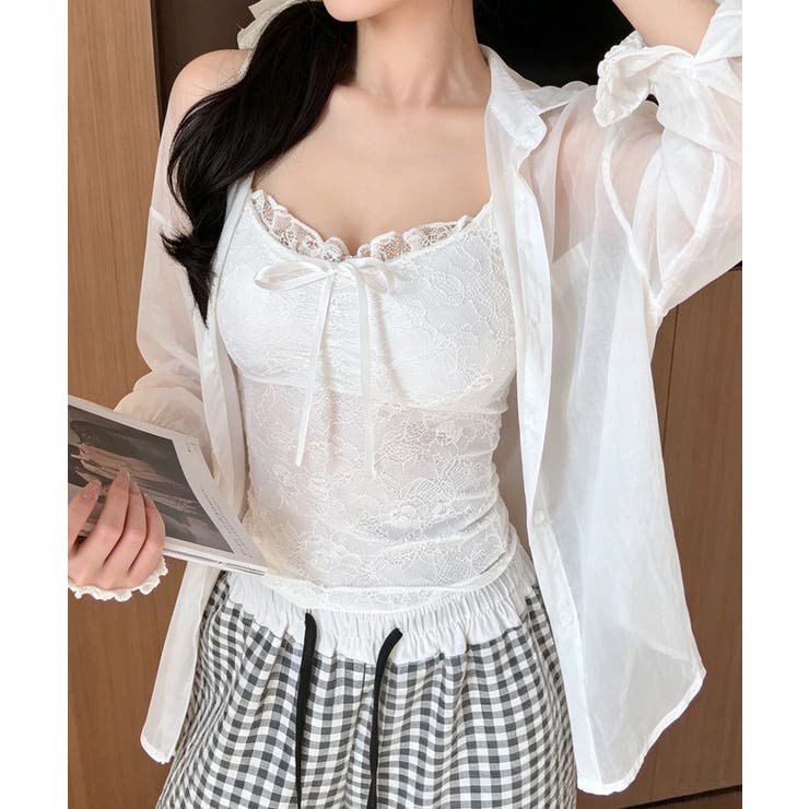 レディース フロントリボンキャミ おしゃれブラトップ | SUNSHINE CLOSET | 詳細画像5 