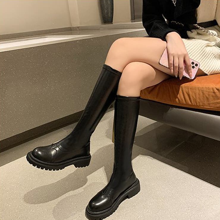 ブラック | ロングブーツ レディース 厚底ブーツ | SUNSHINE CLOSET