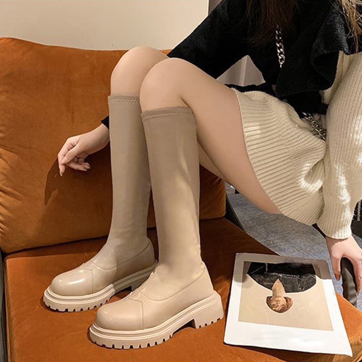 モカ | ロングブーツ レディース 厚底ブーツ | SUNSHINE CLOSET