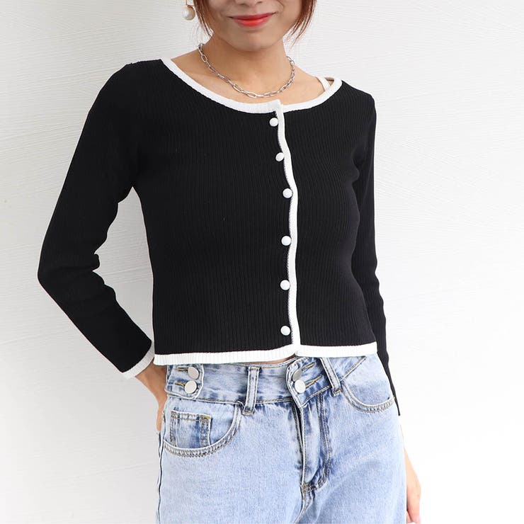 ブラック | ニットカーディガン キャミ 2点セット | SUNSHINE CLOSET