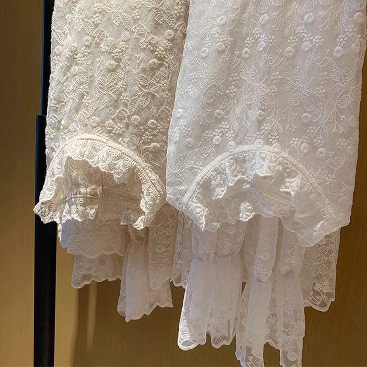花柄刺しゅうレースブラウス長袖レディース | SUNSHINE CLOSET | 詳細画像28 