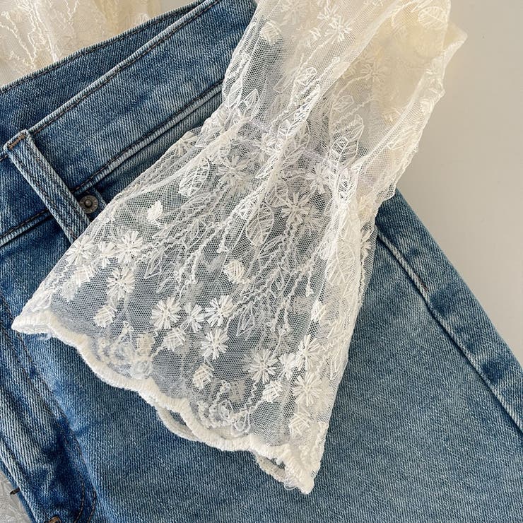 花柄刺しゅうレースブラウス長袖レディース | SUNSHINE CLOSET | 詳細画像30 
