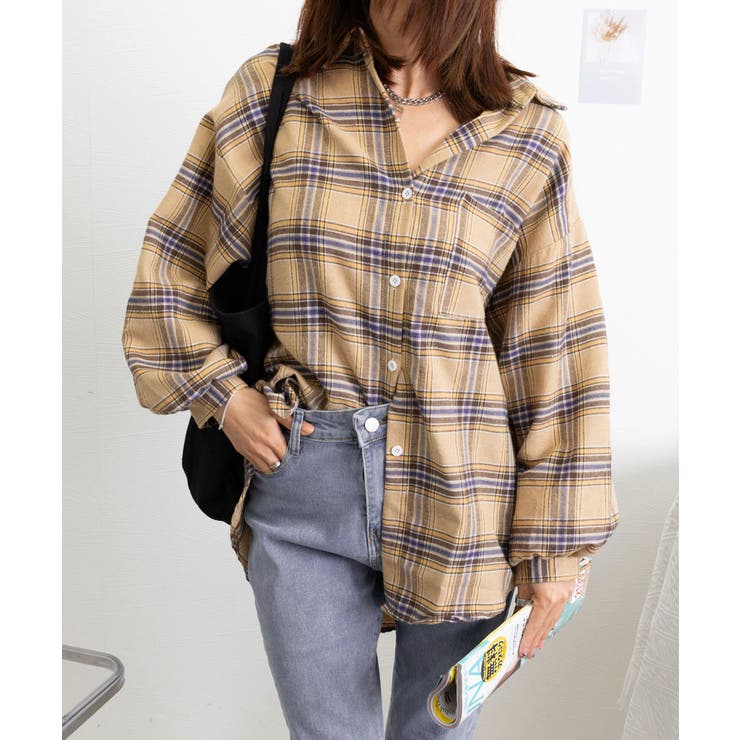 オーバーサイズ チェックシャツレディース | SUNSHINE CLOSET | 詳細画像21 