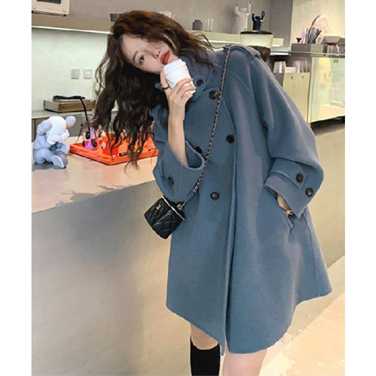 ダブルブレストトレンチコートミディアム丈 | SUNSHINE CLOSET | 詳細画像10 