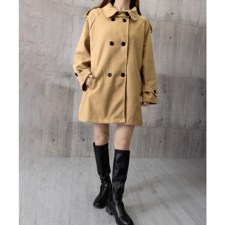 ダブルブレストトレンチコートミディアム丈 | SUNSHINE CLOSET | 詳細画像16 