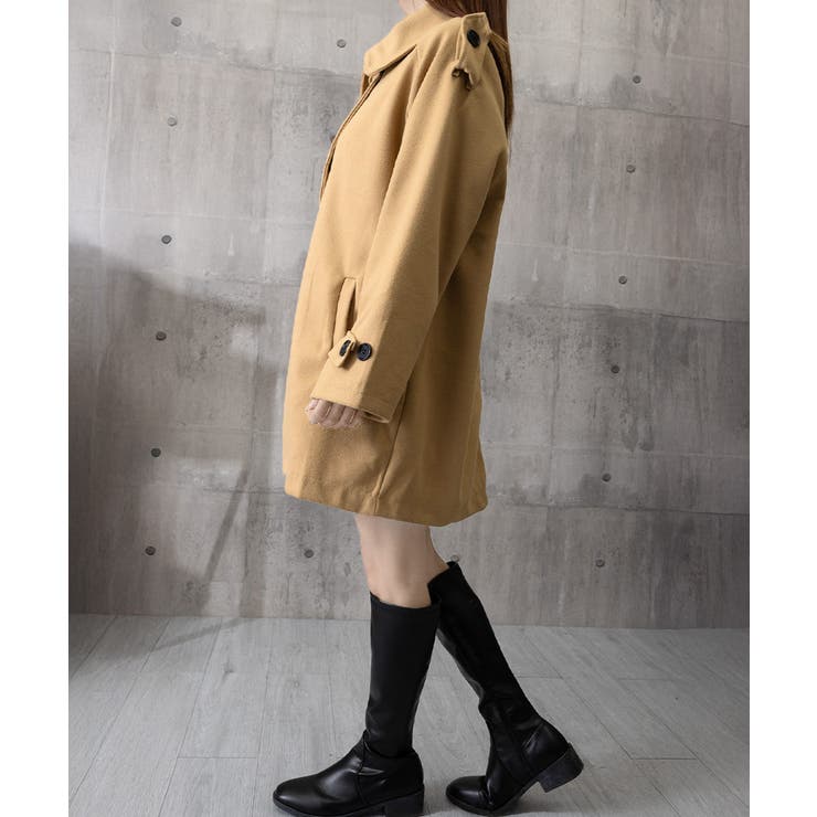 ダブルブレストトレンチコートミディアム丈 | SUNSHINE CLOSET | 詳細画像19 