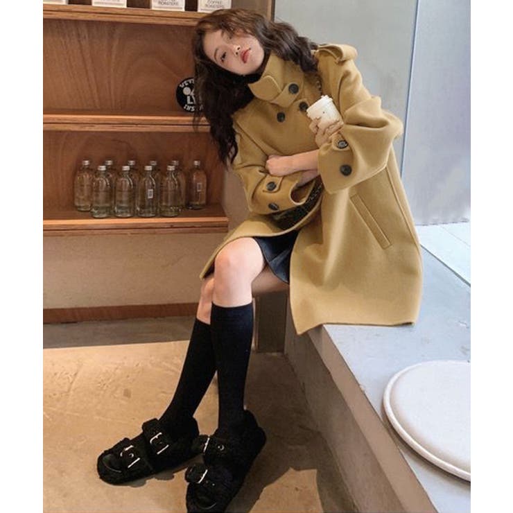 ダブルブレストトレンチコートミディアム丈 | SUNSHINE CLOSET | 詳細画像2 