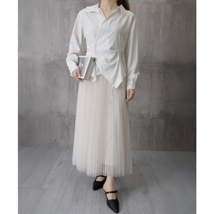 長袖ラップブラウス カシュクール春服秋服 | SUNSHINE CLOSET | 詳細画像19 