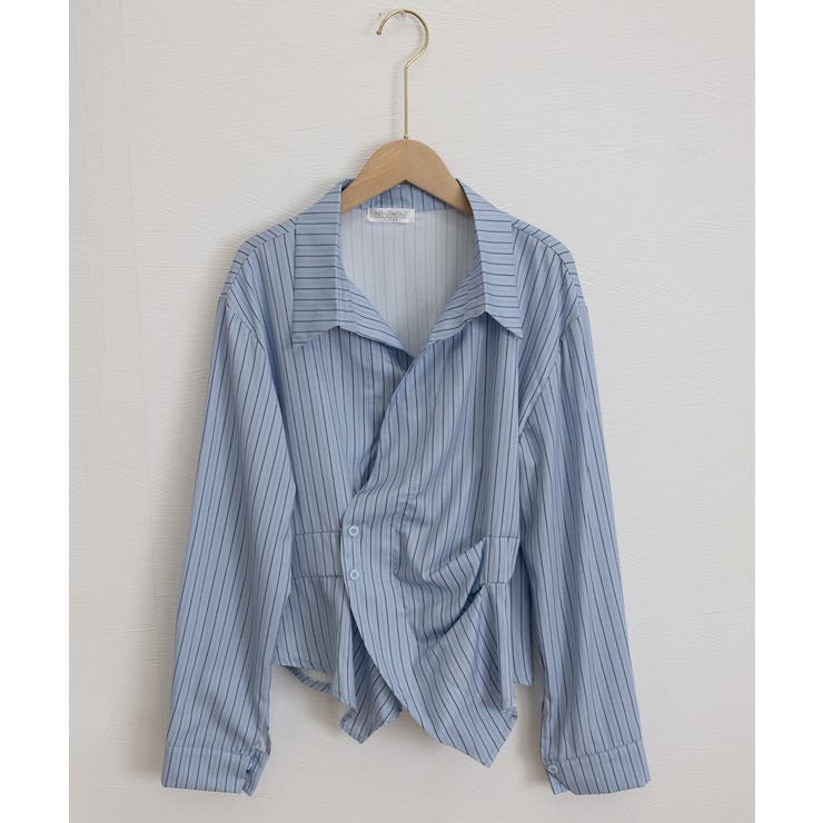 長袖ラップブラウス カシュクール春服秋服 | SUNSHINE CLOSET | 詳細画像22 