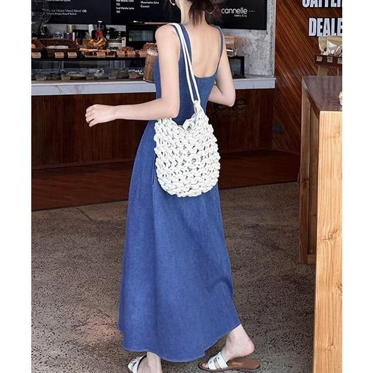 低身長フレアワンピース袖なし aラインワンピースレディースきれいめ ミモレ丈ワン… | SUNSHINE CLOSET | 詳細画像3 